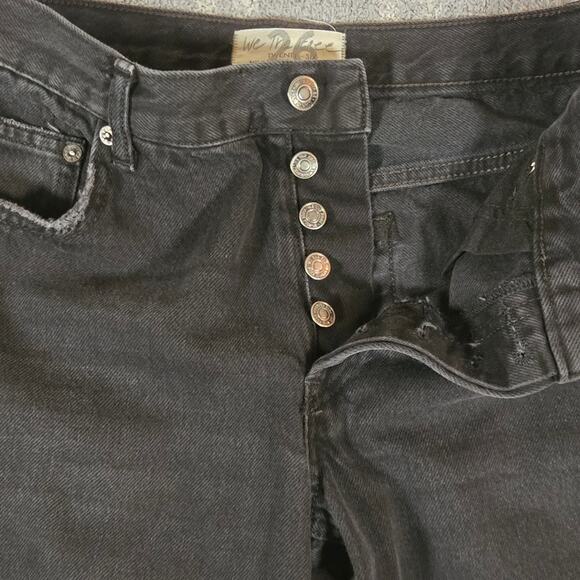 We The Free Black Distressed Maggie Cropped Jeans W26 L27 - Picture 3 of 12